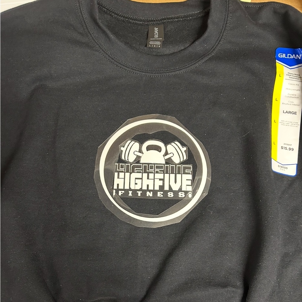 Black High Five Fitness Sweatshirt